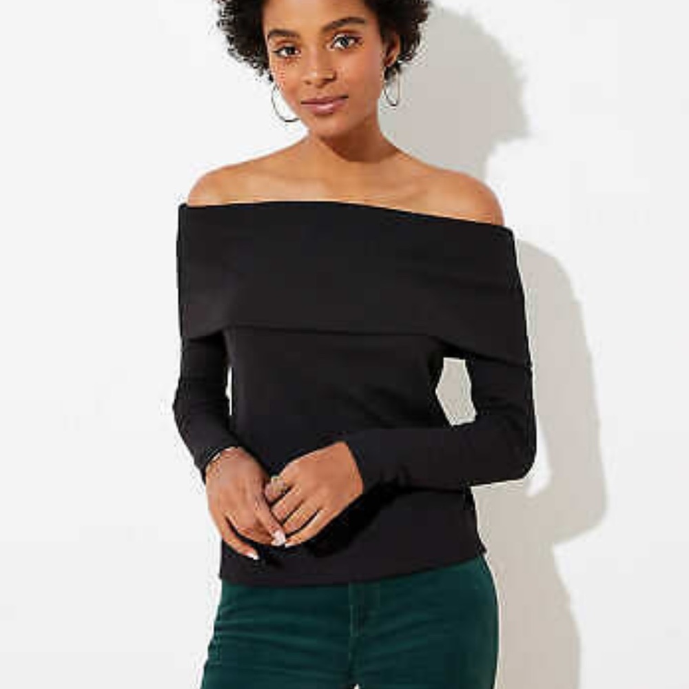 LOFT off the shoulder sweater tunic